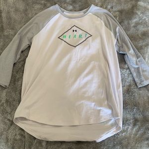 under armour baseball tee